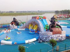 叢林探險大型充氣水上樂園戲水設施
