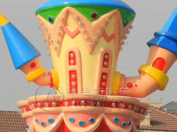 魔幻城堡旋轉自控升降小飛機