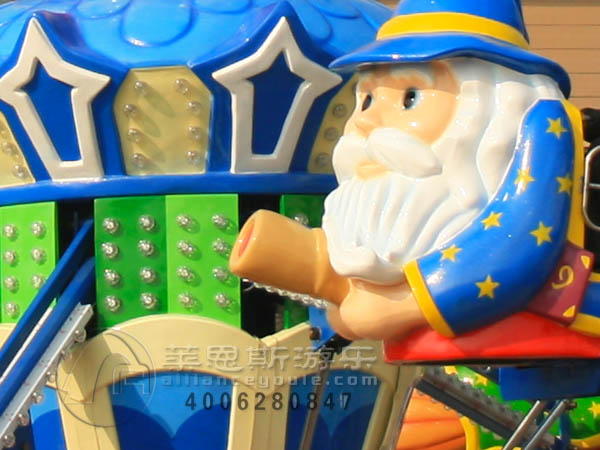 魔幻城堡旋轉自控升降小飛機